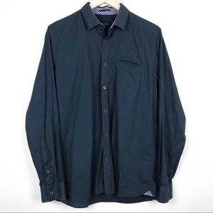 Ted Baker London Too Calm woven plaid shirt